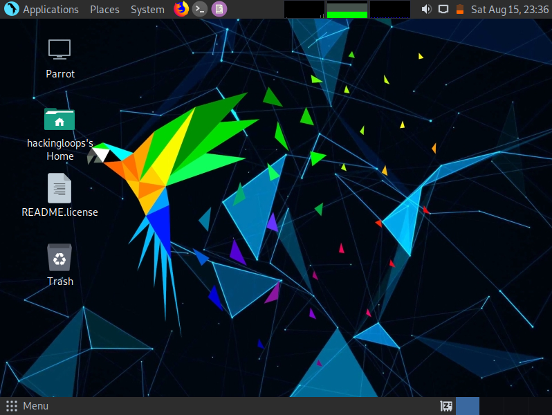 Parrot OS interface - How to Setup the Parrot OS Lab for Pentesting