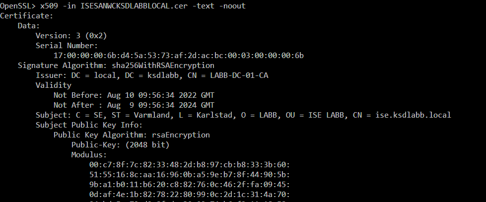 OpenSSL command line - OpenSSL - Common Certificate Commands — WIRES AND WI.FI