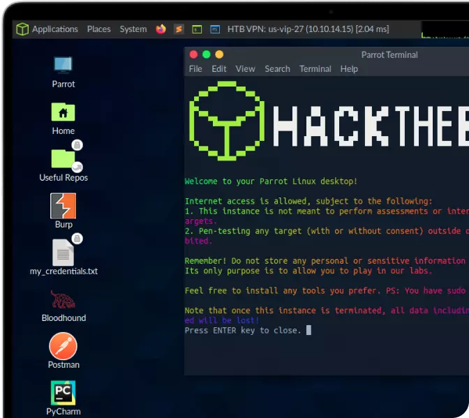 Parrot OS desktop environment - Parrot Security