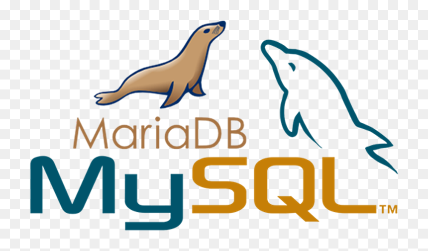 MySQL vs MariaDB logos - Mysql Mariadb, HD Png Download - vhv