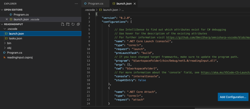 Visual Studio Code on computer screen - Terminal Not Reading Input, C# and Visual Studio Code (C Sharp / C ...